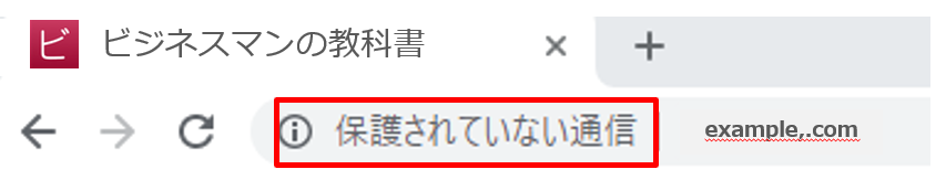 保護されていない通信